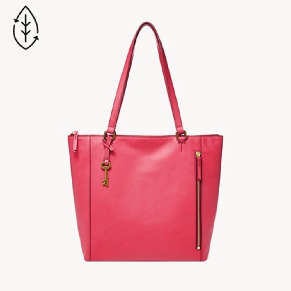 Fossil Tara shopper AND Logan zip around clutch in cherry
